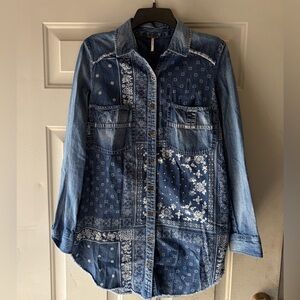 Free People Denim Shirt,